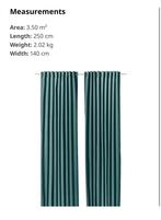 NEW velvet curtains - Ikea SANELA, Huis en Inrichting, Stoffering | Gordijnen en Lamellen, Ophalen of Verzenden, Nieuw, Minder dan 100 cm
