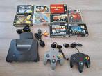 Nintendo 64 collectie, Ophalen of Verzenden, Zo goed als nieuw, Met 2 controllers