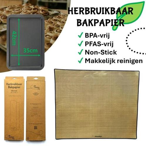 Siliconen bakmat, herbruikbaar bakpapier, Huis en Inrichting, Keuken | Keukenbenodigdheden, Nieuw, Ophalen of Verzenden