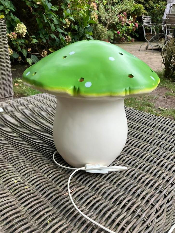 Heico paddenstoel lamp, Huis en Inrichting, Lampen | Tafellampen, Zo goed als nieuw, Minder dan 50 cm, Kunststof, Ophalen of Verzenden