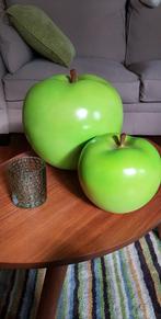 set van 2 decoratieve appels in keramiek, Huis en Inrichting, Woonaccessoires | Vazen, Ophalen, Aardewerk of Porselein, Zo goed als nieuw