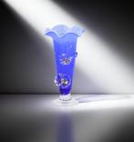 Blauwe Murano Vaas van Tivoli, Italiaans Design, Blauw, Ophalen of Verzenden, Nvt, Minder dan 50 cm
