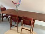 Midcentury vintage Deense teak eettafel XL uitschuifbaar, Huis en Inrichting, Tafels | Eettafels, Ophalen, Gebruikt, Onbekend