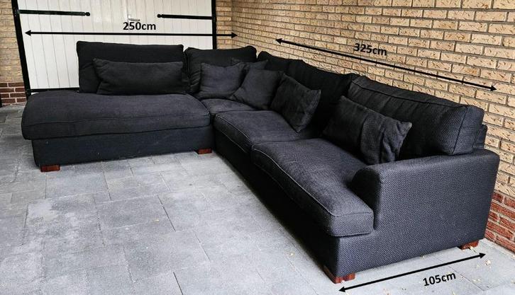 Hoekbank 325x250, Huis en Inrichting, Banken | Complete zithoeken, Gebruikt, Stof, Ophalen