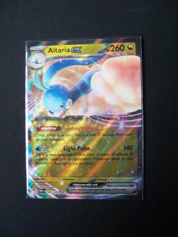 4119: Nieuwe Pokemonkaart ALTARIA EX HP 260 (140/182) beschikbaar voor biedingen