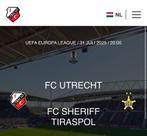 5 x kaartjes voor FC Utrecht Europa League 31/07/25, Twee personen, Juli