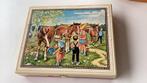 Retro dobbelsteen, blokken puzzel., Antiek en Kunst, Antiek | Speelgoed, Ophalen of Verzenden