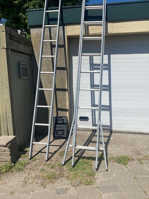 Ladder dirks 3 x 14, Doe-het-zelf en Verbouw, Ladders en Trappen, Zo goed als nieuw, 4 meter of meer, Ophalen of Verzenden