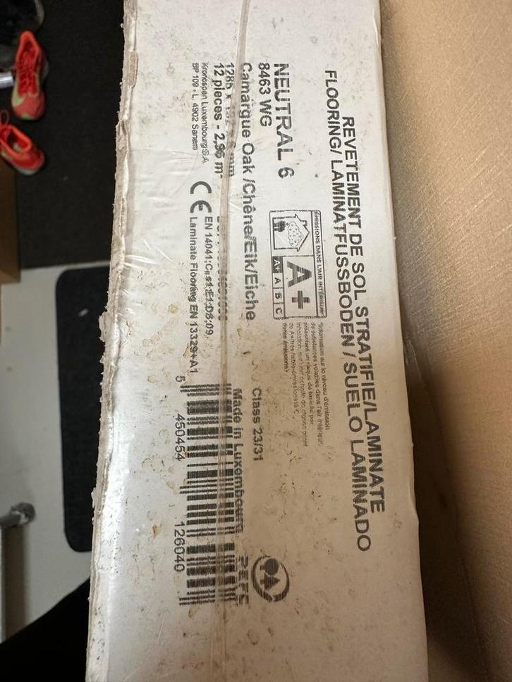 Laminaat Restant - 3 pakken (8,88m2), Doe-het-zelf en Verbouw, Vloerdelen en Plavuizen, Nieuw, Laminaat, Kunststof, 5 tot 10 m²