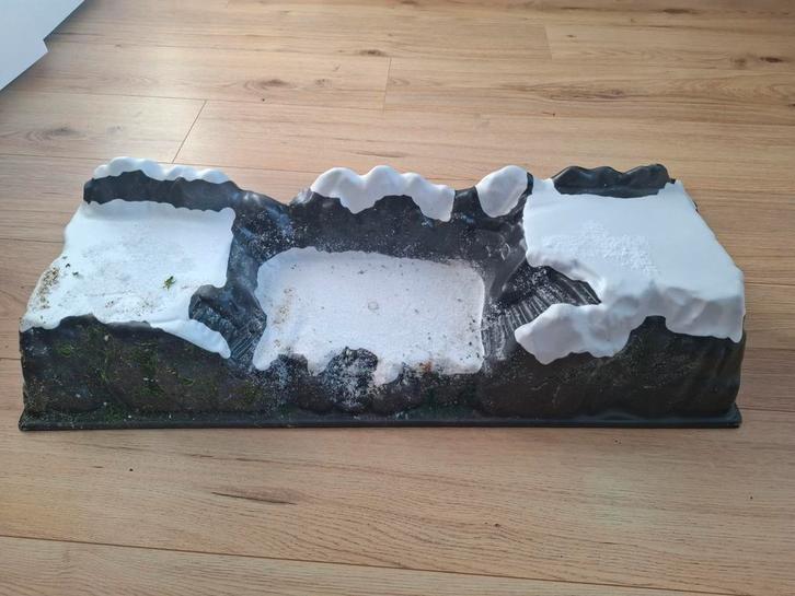 2x Kerstdorp Landplaten/Ondergrond, Diversen, Kerst, Gebruikt, Ophalen