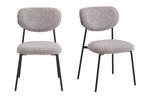 eetkamerstoelen Amaly Beige, Taupe, Bruin Stof, Bruin, Nieuw, Ophalen of Verzenden, Metaal