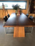 Arco Frame stoelen 4 st leer - alu topstaat /1019,- per stuk, Bruin, Leer, Ophalen of Verzenden, Zo goed als nieuw