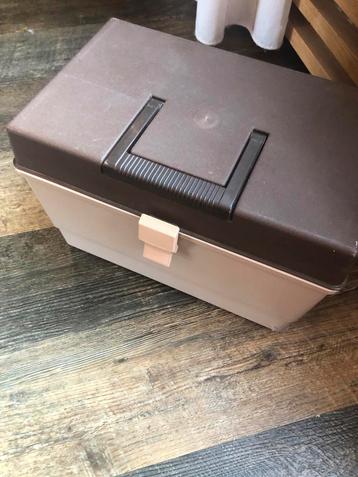 Vintage Naaidoos/Opbergdoos beschikbaar voor biedingen