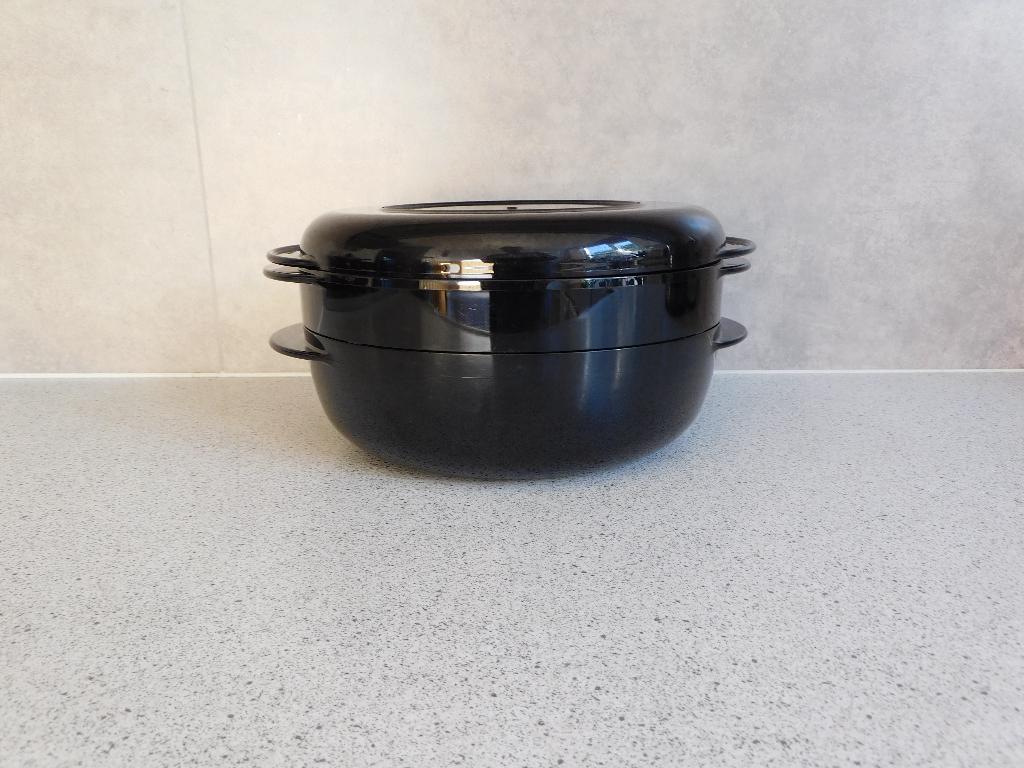 Tupperwave 200 Micro Plus 1,5 Ltr. 3 delig Zwart Tupperware, Huis en Inrichting, Keuken | Tupperware, Ophalen of Verzenden, Zo goed als nieuw