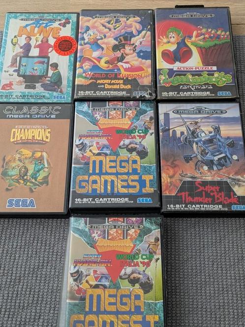 Diversen titels voor de Sega Megadrive, Spelcomputers en Games, Games | Sega, Zo goed als nieuw, Mega Drive, 1 speler, Ophalen of Verzenden