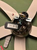 Plafondventilator met Licht & Afstandsbediening, Huis en Inrichting, Ophalen, Zo goed als nieuw, Metaal, Minder dan 100 cm