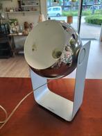 Design Bureaulamp / Tafellamp Chroom massive eyeball, Gebruikt, Geen, Ophalen of Verzenden, Metaal