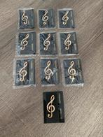 Partij 10 broches muziek noot, Sieraden, Tassen en Uiterlijk, Broches, Ophalen of Verzenden, Nieuw, Overige kleuren, Overige materialen