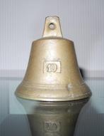 Antieke bronzen bel klok met originele klepel. Genummerd 10., Ophalen of Verzenden, Brons