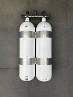 Duikset Dubbelset 12 liter compleet, Watersport en Boten, Duiken, Ophalen, Gebruikt, Duikfles