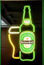 Heineken lichtreclame, neon indoor sign, lichtbak biermerk, Verzamelen, Biermerken, Heineken, Ophalen of Verzenden, Zo goed als nieuw