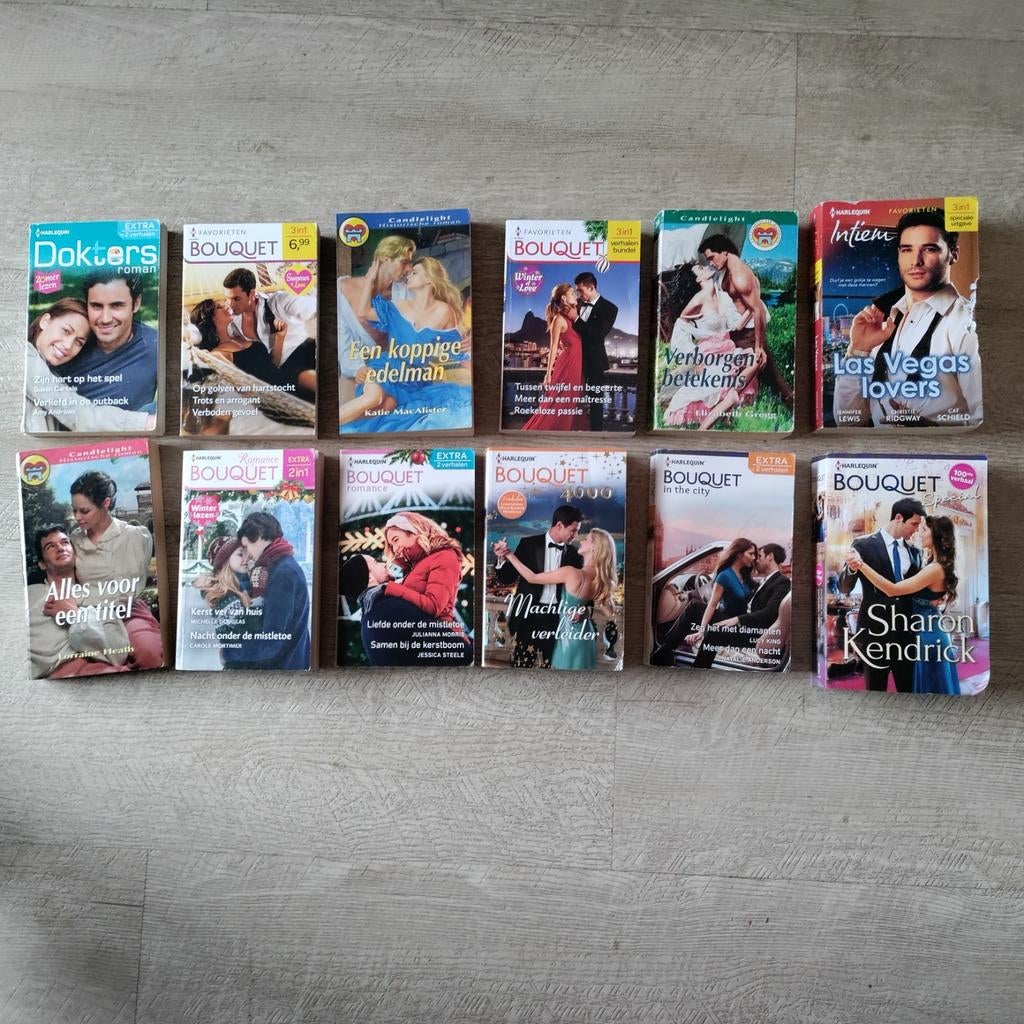 Intiem,Candlelight,Bouquet,Harlequin,Doktersroman,12 stuks, Ophalen of Verzenden, Gelezen