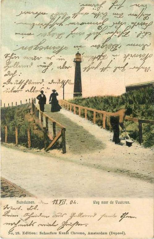 (380-746-009) Huisduinen Weg naar de Vuurtoren, Verzamelen, Ansichtkaarten | Nederland, Noord-Holland, Verzenden
