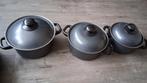 Pannenset - 3 Pannen - Camping / Klein Huishouden, Caravans en Kamperen, Kampeeraccessoires, Ophalen of Verzenden, Zo goed als nieuw