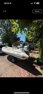 Rib avon 50pk Honda kanteltrailer, Watersport en Boten, Ophalen, Zo goed als nieuw, Minder dan 70 pk, 3 tot 6 meter
