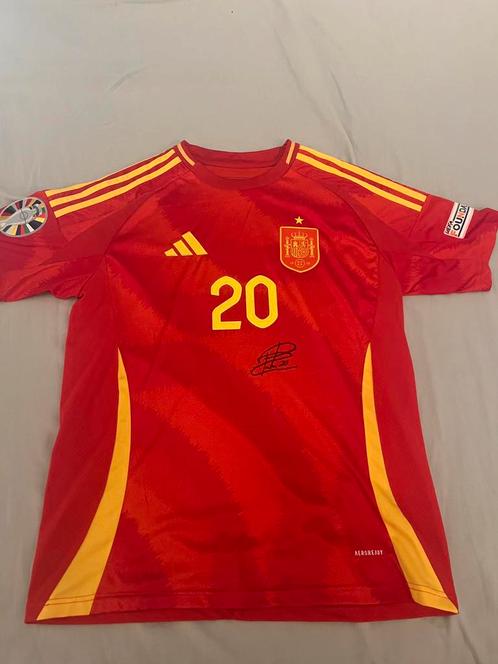 Spanje EK thuis shirt gesigneerd, Sport en Fitness, Voetbal, Nieuw, Shirt, Maat M, Ophalen of Verzenden