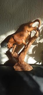 Houten beeld van een luipaard, Ophalen of Verzenden