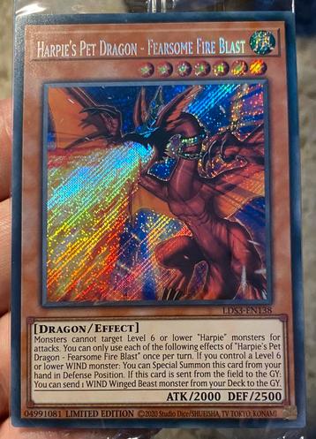 Yu-Gi-Oh! Harpie’s Pet Dragon - Fearsome Sealed ! beschikbaar voor biedingen