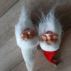 2 kerstman hoofdjes voor in de boom, Ophalen of Verzenden, Gebruikt