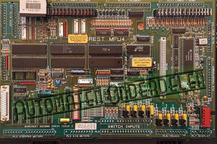 Barcrest Mpu4 Mpu Incl Batterij Modificatie ✅, Verzamelen, Automaten | Gokkasten en Fruitautomaten, Zo goed als nieuw, Euro, Ophalen of Verzenden