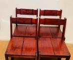 Brutalist eetkamer stoelen x4, Ophalen of Verzenden