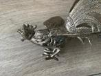 Vintage 60's zilver Zilveren Metalen Haan - Silverplated, Antiek en Kunst, Ophalen of Verzenden, Zilver