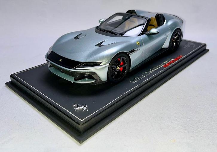 Ferrari 12 Cilindri Spider Grigio 1:18 P18251D van BBR, Hobby en Vrije tijd, Modelauto's | 1:18, Nieuw, Auto, Overige merken, Ophalen of Verzenden