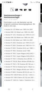 Voetsteunverlagers Honda cruisers, Motoren, Ophalen of Verzenden, Nieuw