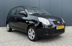 Kia Picanto 1.1 Fifteen Airco Elektrische ramen 5 deurs APK, Stof, Gebruikt, Zwart, 4 cilinders