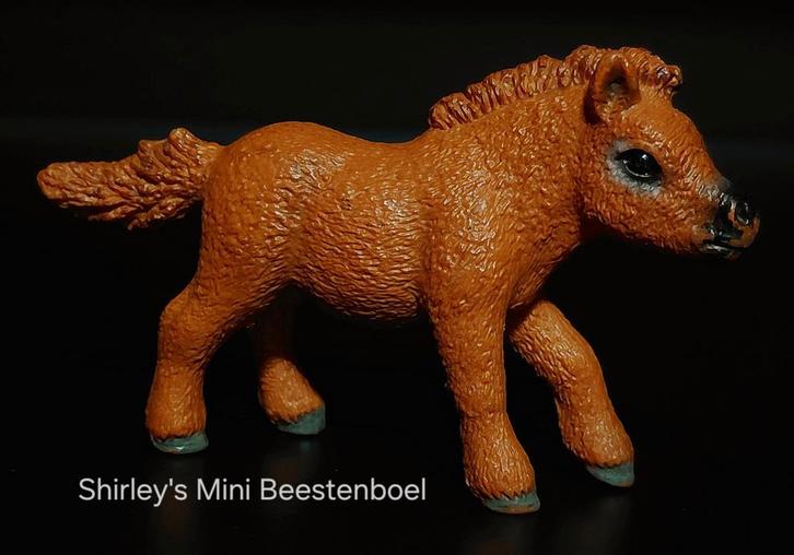 Schleich mini shetlander veulen, Verzamelen, Dierenverzamelingen, Zo goed als nieuw, Beeldje of Figuurtje, Paard, Ophalen of Verzenden
