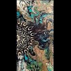 Abstract Schilderij met gouden Mandala, Ophalen of Verzenden