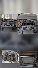 Bolderkar 4 persoons met trek- en duwstang, Kinderen en Baby's, Kinderwagens en Combinaties, Ophalen, Zo goed als nieuw, Overige merken