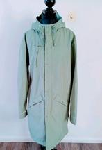 Lange zomerjas. Groen. Capuchon. Waterafstotend. Maat L/40, Kleding | Dames, Jassen | Zomer, Ophalen of Verzenden, Zo goed als nieuw