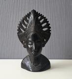 Zwart houten buste vrouw Indonesië, Antiek en Kunst, Ophalen of Verzenden