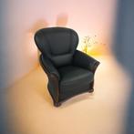 Fauteuils Klassiek/Tijdloos /Stijlvol/ stof en leer. z.g.a.n, Ophalen, Zo goed als nieuw, 75 tot 100 cm, Riet of Rotan