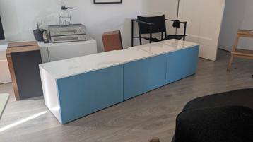 IKEA BESTA 180cm TV Meubel Hoogglans Wit - afbeelding 2