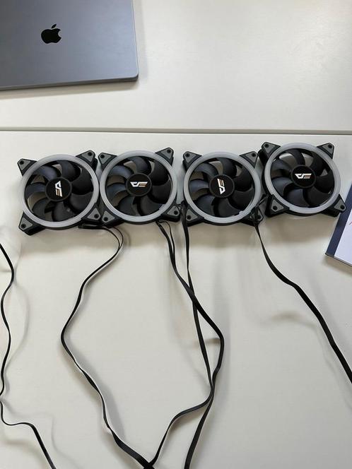 4 RGB 120mm fans, Computers en Software, Computerkoelers, Gebruikt, Luchtkoeling, Ophalen