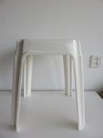 Wit kunststof krukje, badkamerkruk, Ophalen, Gebruikt, Kunststof