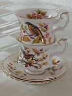 Servies - Royal Albert - Woodland - Robin en Baltimore Oreo, Ophalen, Zo goed als nieuw, Overige stijlen, Kop(pen) en/of Schotel(s)