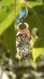 Electroformed Koperen Herkimer Diamant hanger, Verzenden, Mineraal